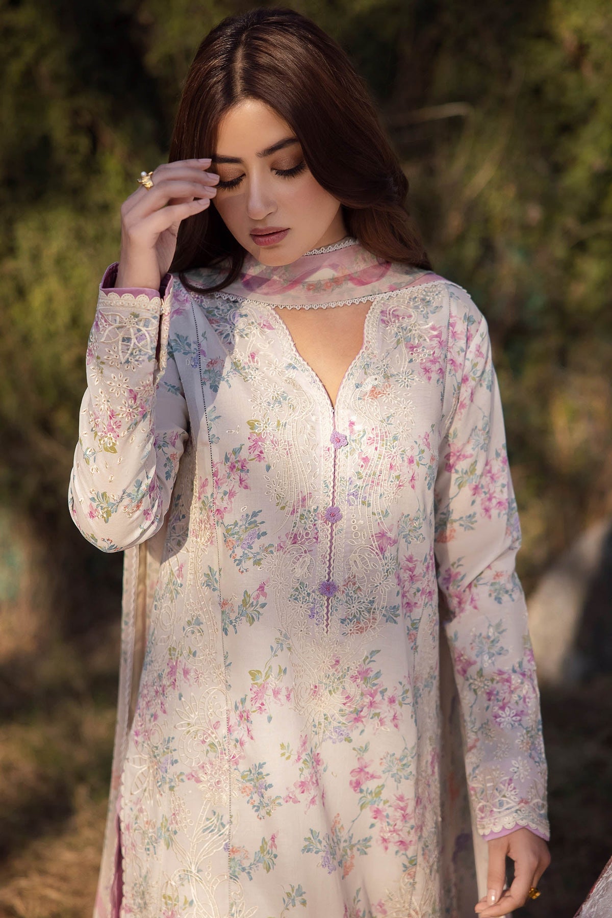 Zaha | Lawn 24 | AYSEL (ZL24-03 A) -  Zaha Luxury - Original Designer Dress - House of Maryam