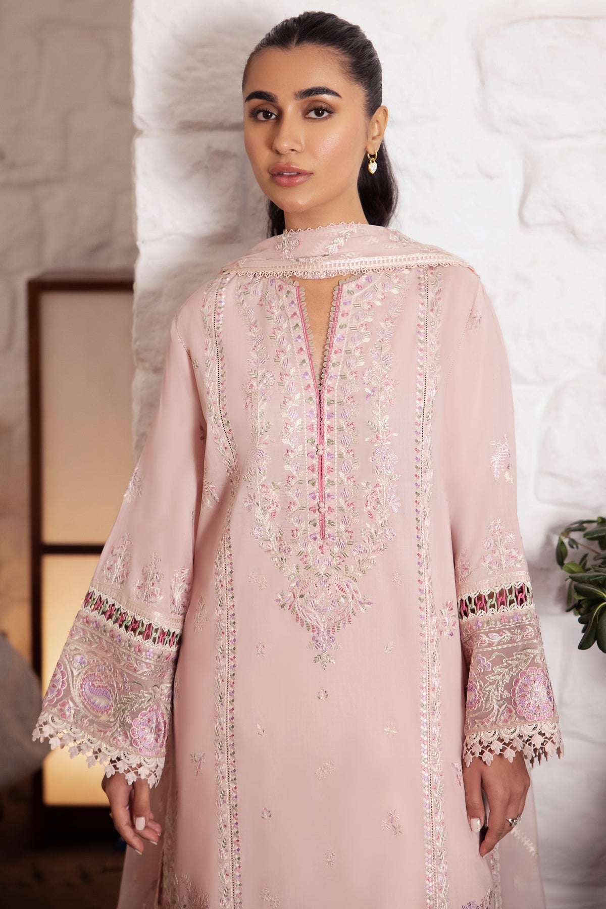 Zaha | Lawn 24 | ZENEL (ZL24-07 A) -  Zaha Luxury - Original Designer Dress - House of Maryam