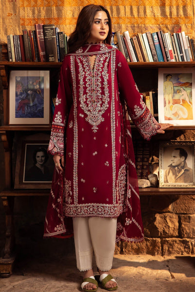 Zaha | Lawn 24 | ZENEL (ZL24-07 B) -  Zaha Luxury - Original Designer Dress - House of Maryam