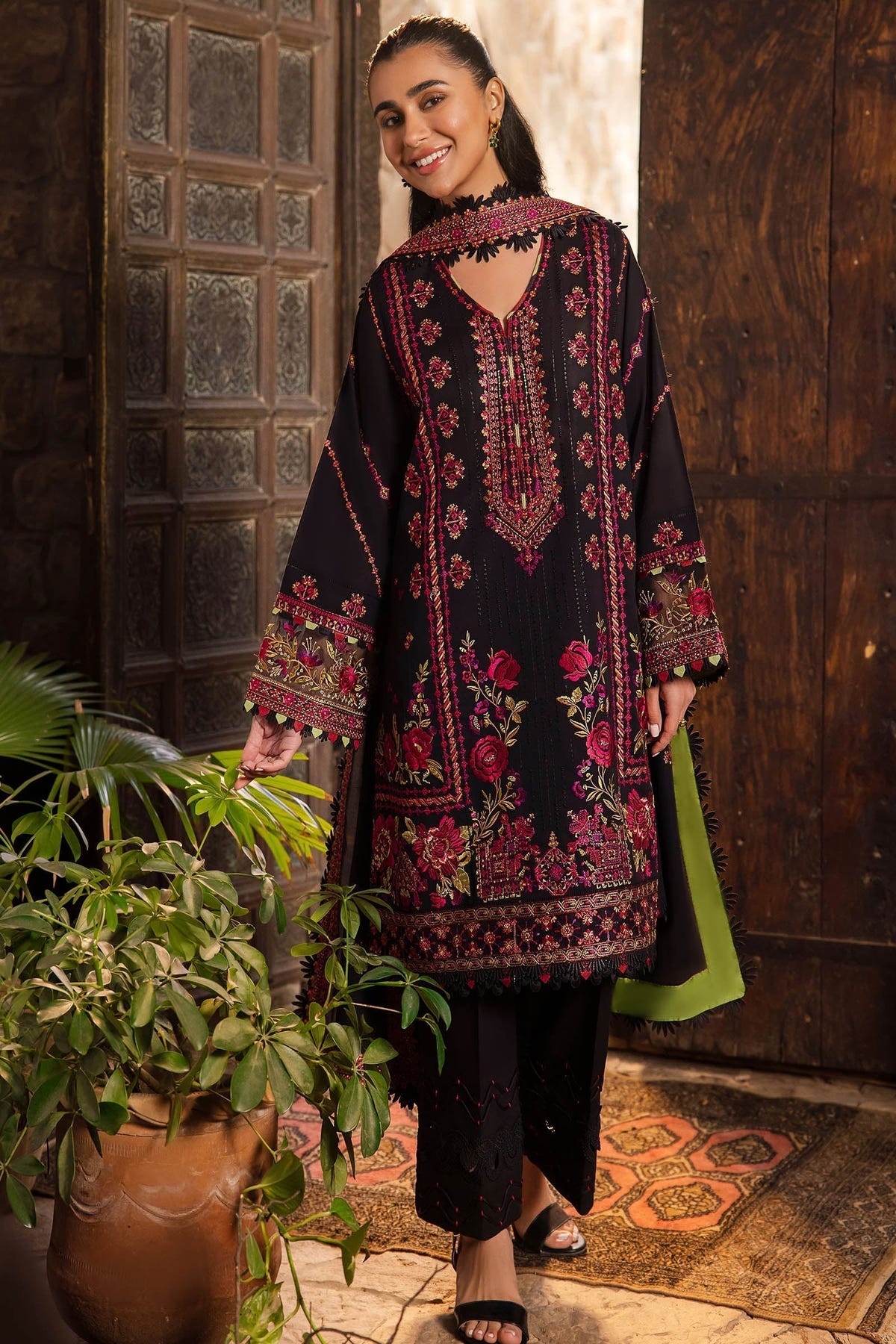 Zaha | Lawn 24 | ZEL (ZL24-08 B) -  Zaha Luxury - Original Designer Dress - House of Maryam