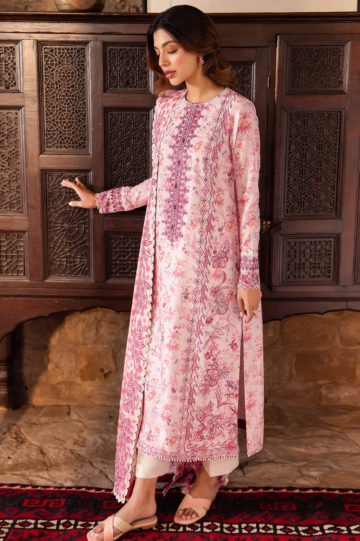 Zaha | Lawn 24 | SENA (ZL24-10 B) -  Zaha Luxury - Original Designer Dress - House of Maryam