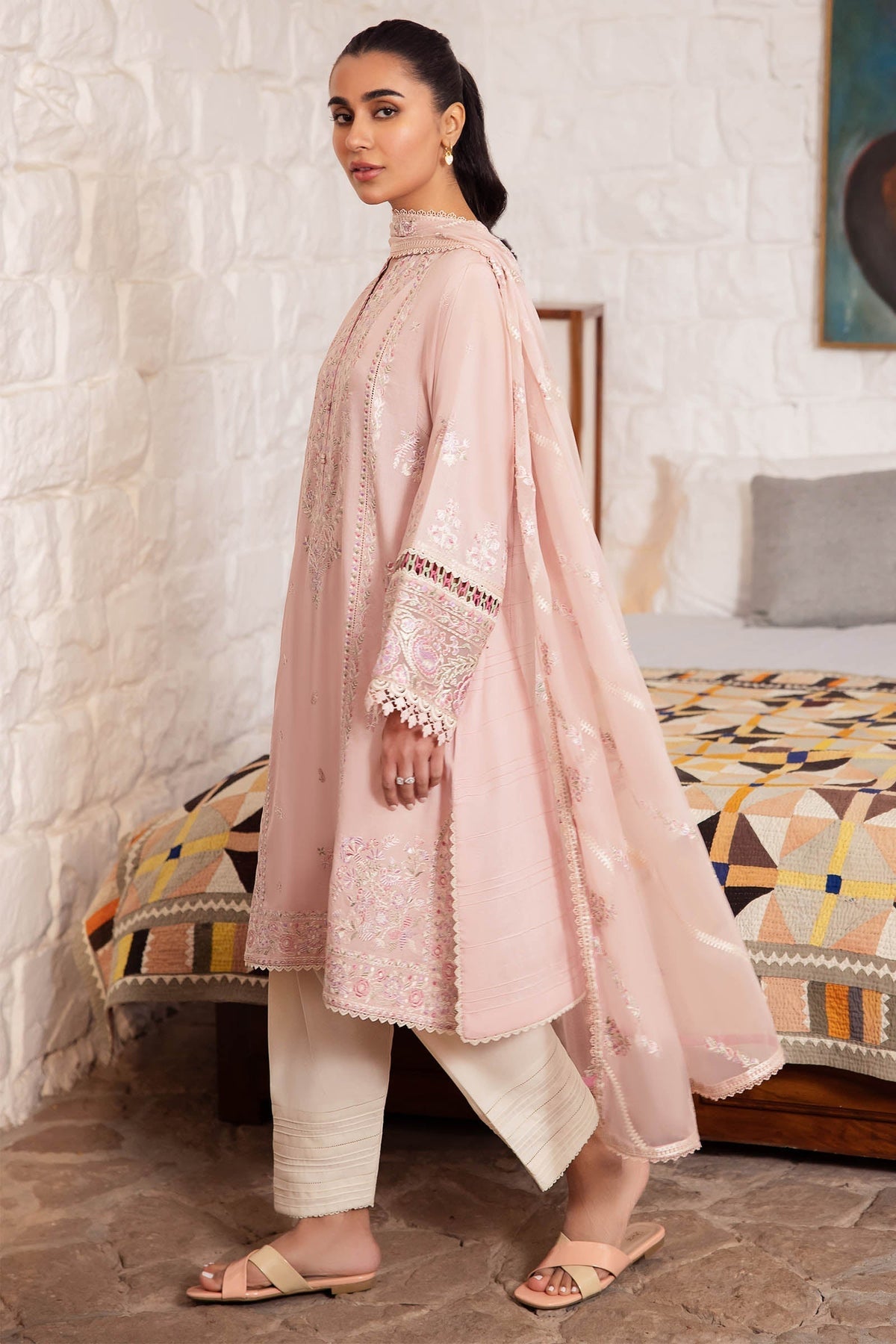 Zaha | Lawn 24 | ZENEL (ZL24-07 A) -  Zaha Luxury - Original Designer Dress - House of Maryam