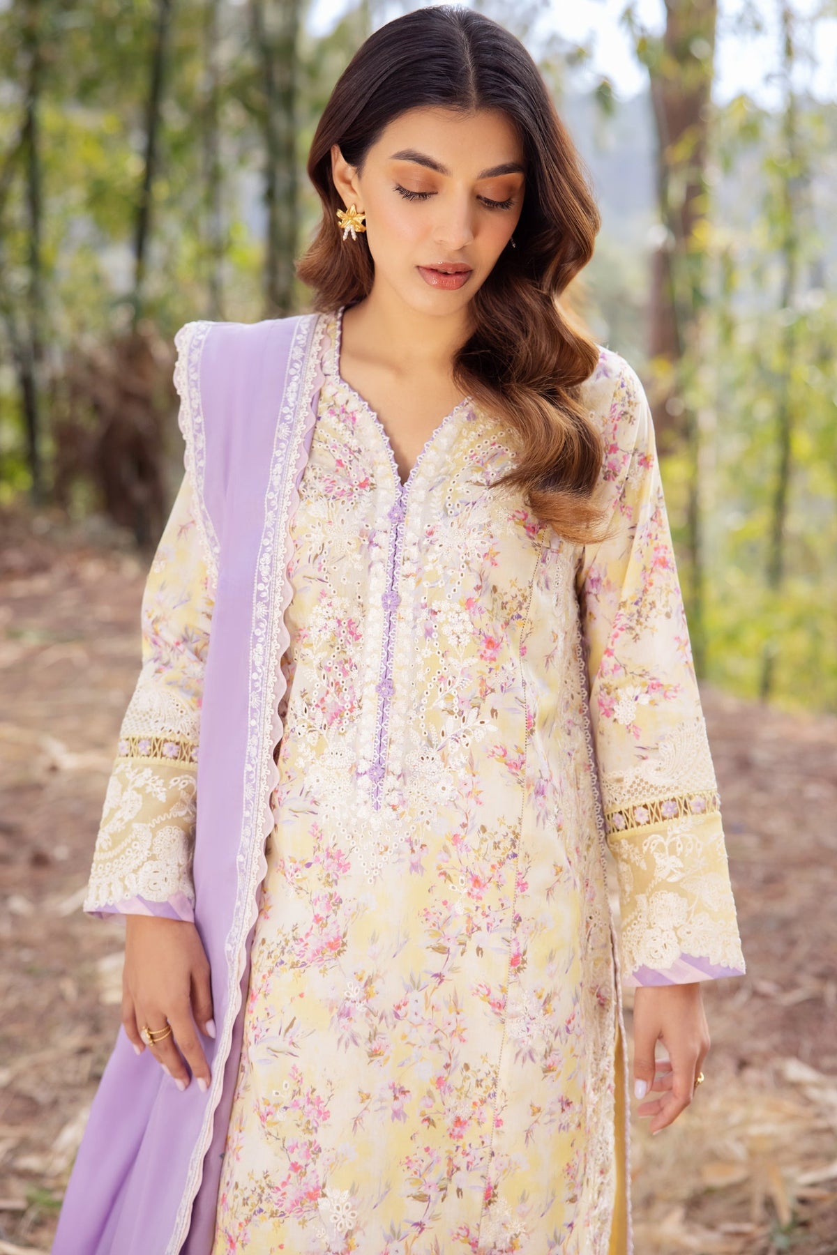 Zaha | Lawn 24 | SEZEM (ZL24-13 A) -  Zaha Luxury - Original Designer Dress - House of Maryam