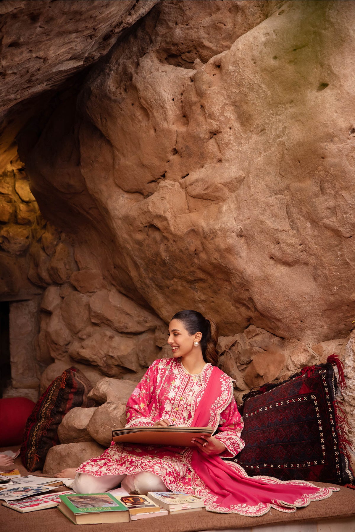 Zaha | Lawn 24 | LEYLA (ZL24-12 A) -  Zaha Luxury - Original Designer Dress - House of Maryam