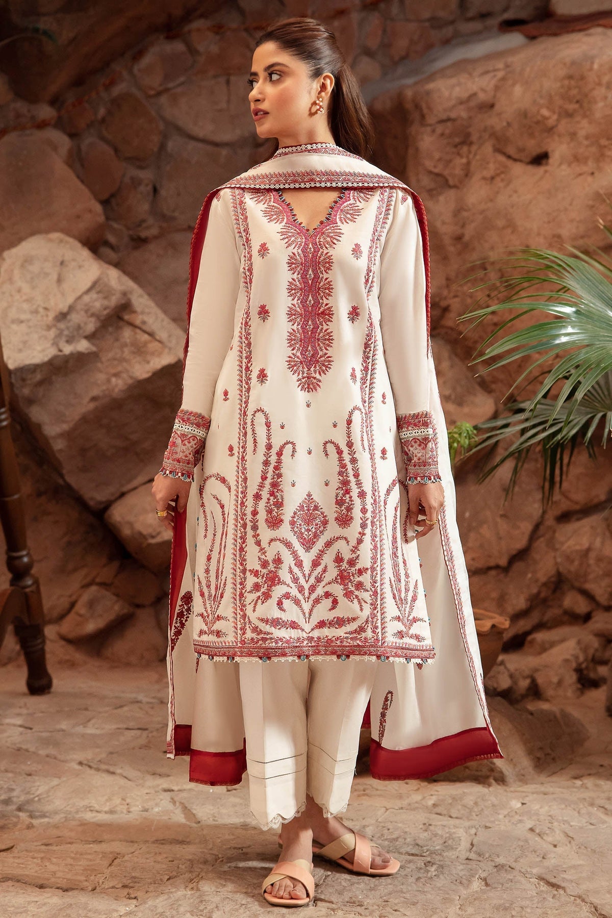 Zaha | Lawn 24 | ELANIA (ZL24-09 A) -  Zaha Luxury - Original Designer Dress - House of Maryam