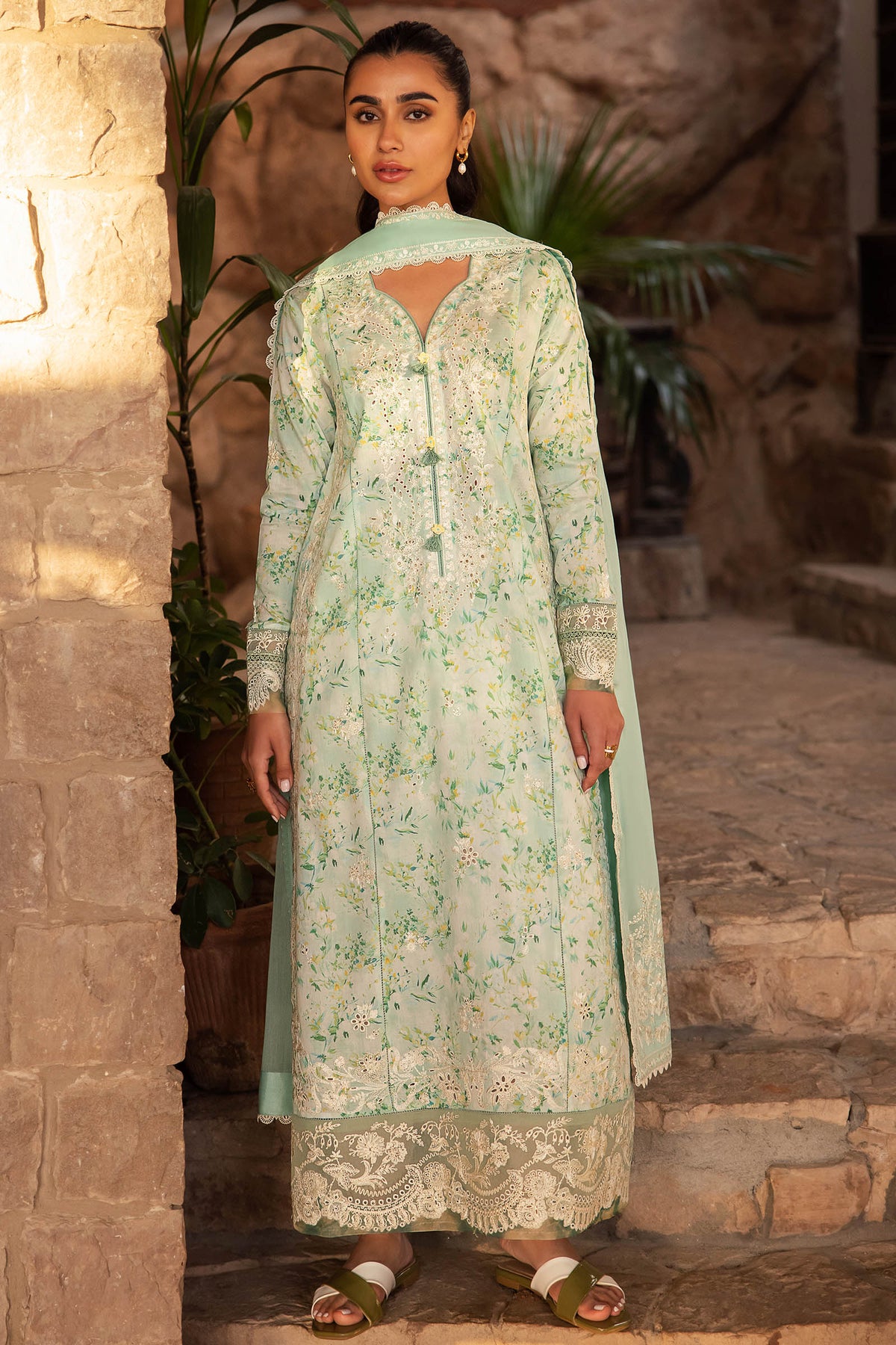 Zaha | Lawn 24 | SEZEM (ZL24-13 B) -  Zaha Luxury - Original Designer Dress - House of Maryam