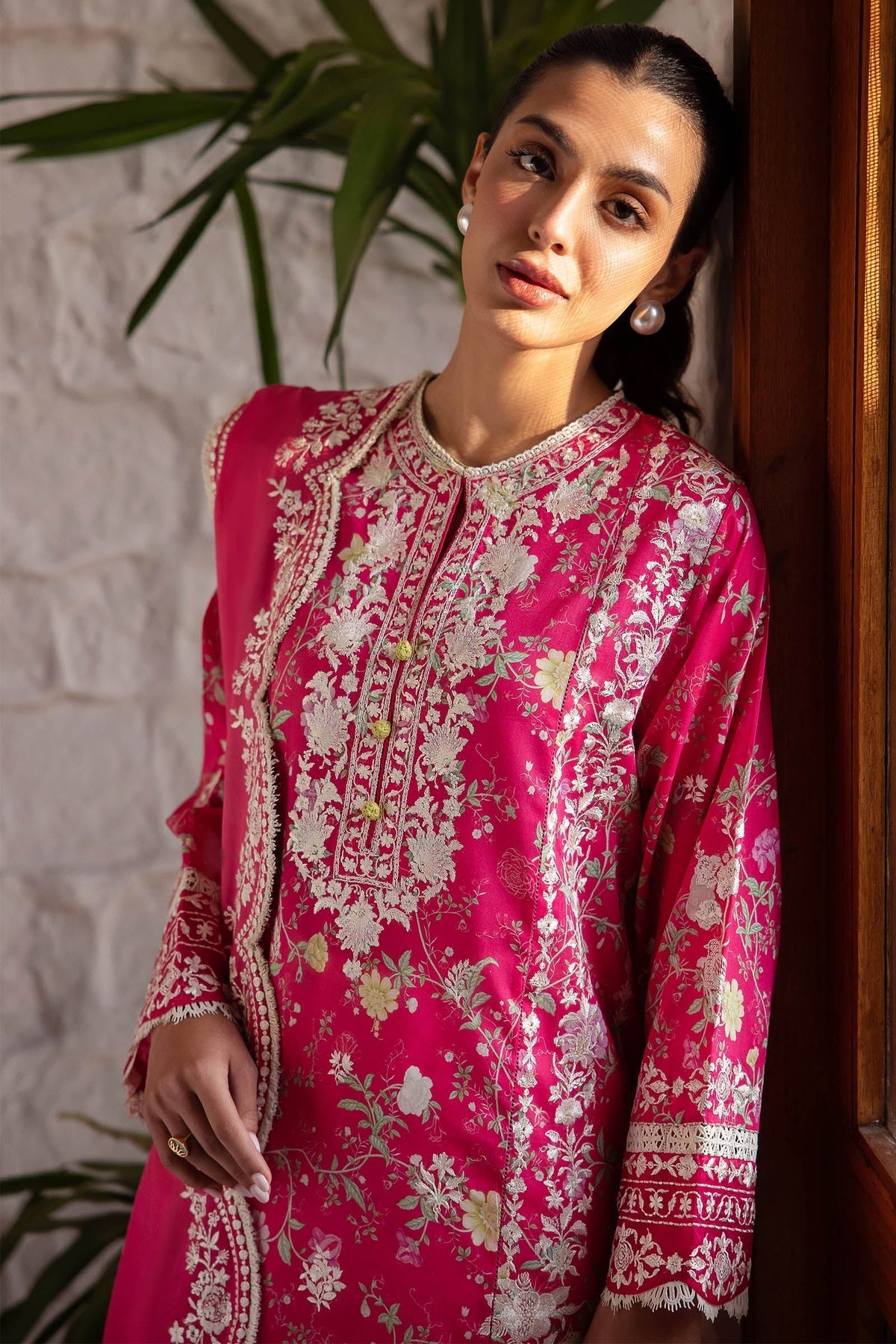 Zaha | Lawn 24 | LEYLA (ZL24-12 A) -  Zaha Luxury - Original Designer Dress - House of Maryam