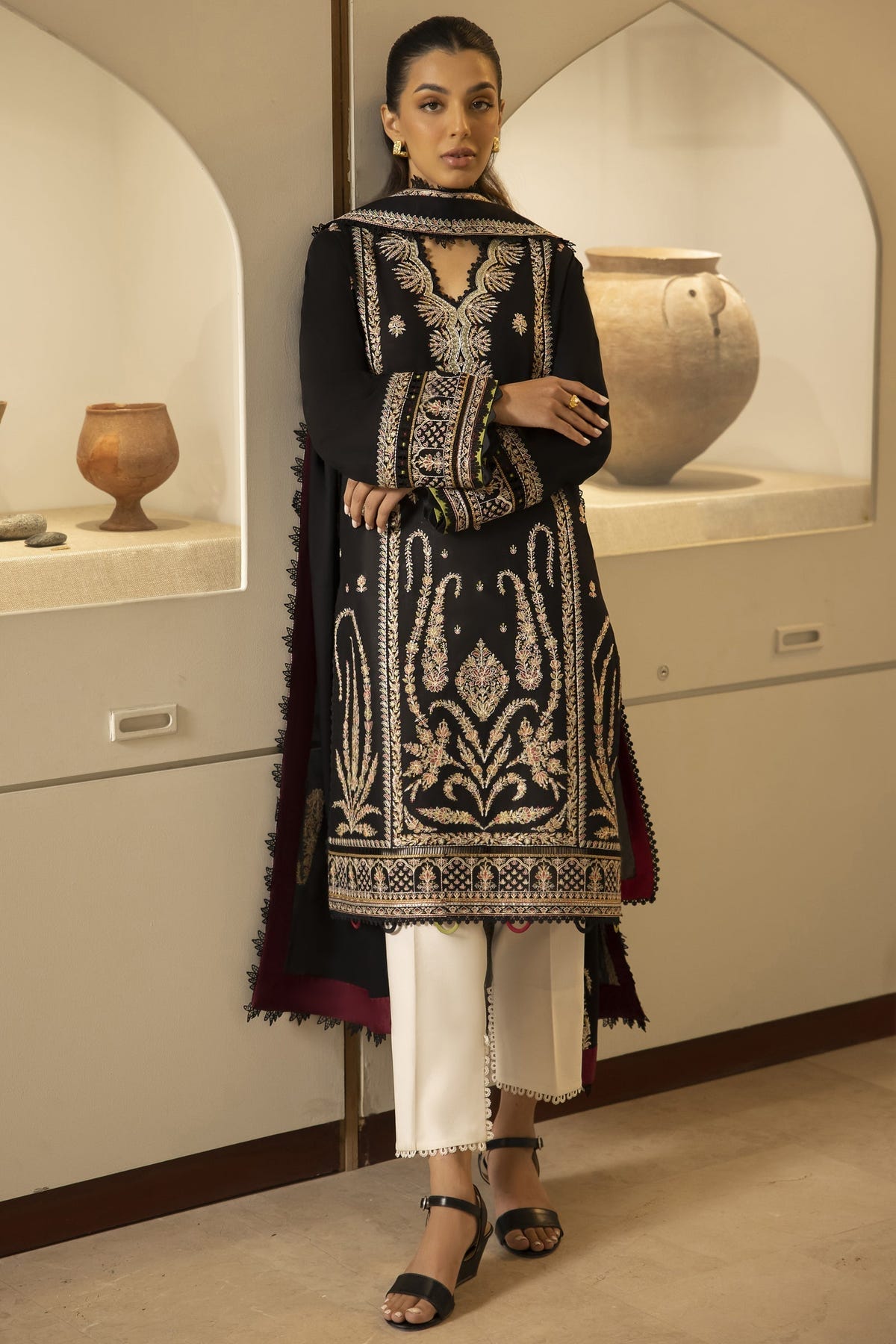 Zaha | Lawn 24 | ELANIA (ZL24-09 B) -  Zaha Luxury - Original Designer Dress - House of Maryam
