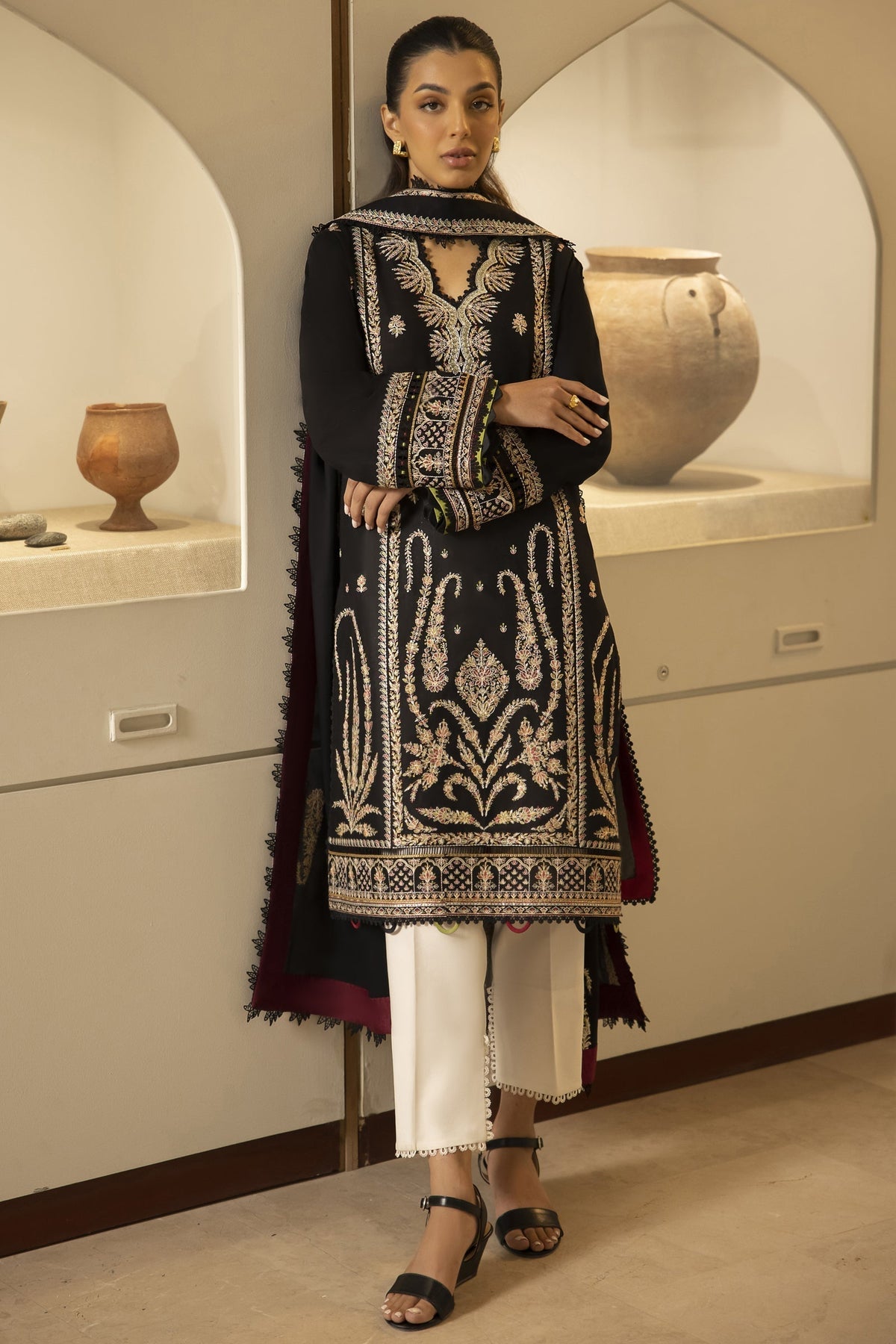 Zaha | Lawn 24 | ELANIA (ZL24-09 B) -  Zaha Luxury - Original Designer Dress - House of Maryam