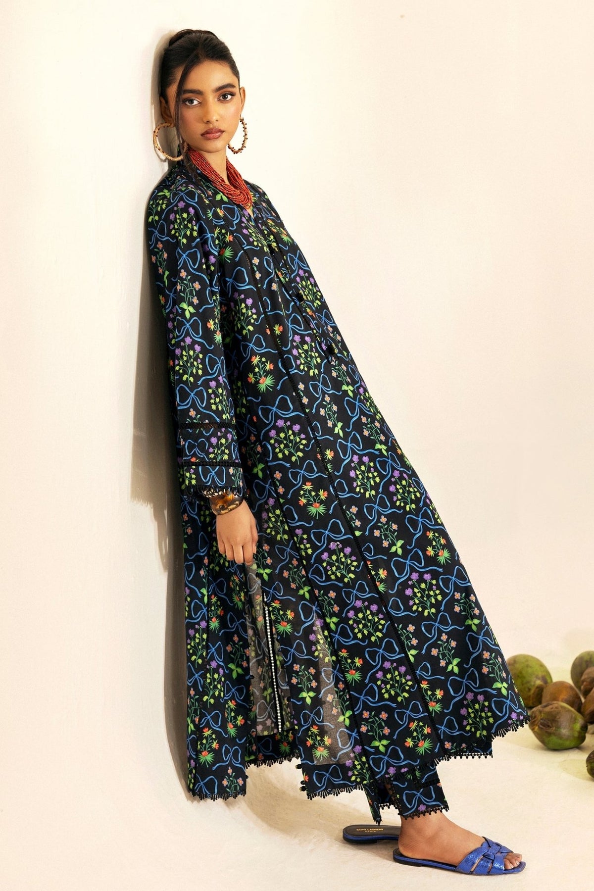 Zaha | Pop RTW | CAYANA-Brand:Zaha-Type:Ladies Clothes-Black-Lawn-House of Maryam- Buy in UK, USA