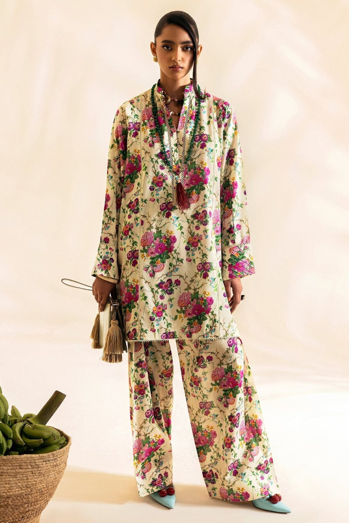 Zaha | Pop RTW | COZANA-Brand:Zaha-Type:Ladies Clothes-Cream-Lawn-House of Maryam- Buy in UK, USA