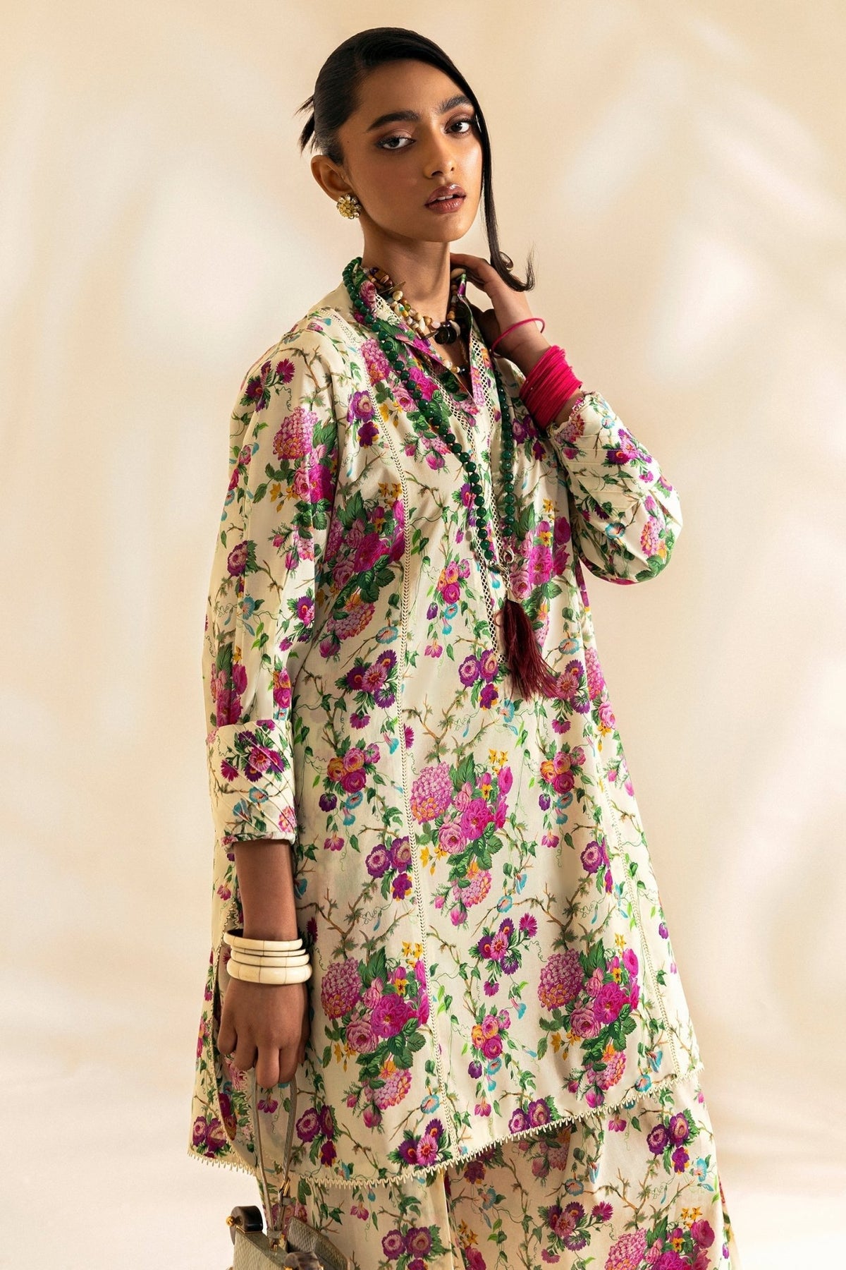 Zaha | Pop RTW | COZANA-Brand:Zaha-Type:Ladies Clothes-Cream-Lawn-House of Maryam- Buy in UK, USA