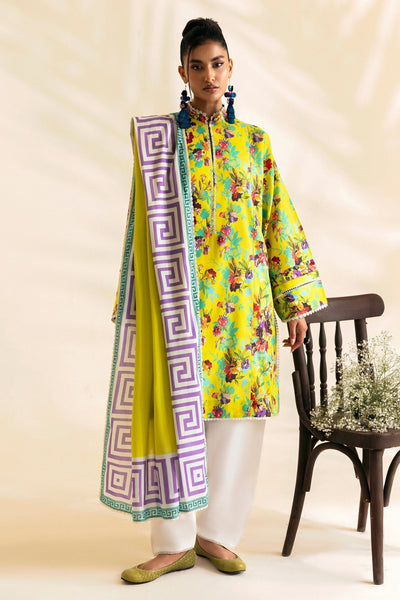 Zaha | Pop RTW | MARACU-Brand:Zaha-Type:Ladies Clothes-Neon Green-Lawn-House of Maryam- Buy in UK, USA