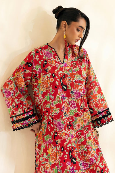Zaha | Pop RTW | TIERRA-Brand:Zaha-Type:Ladies Clothes-Red-Lawn-House of Maryam- Buy in UK, USA