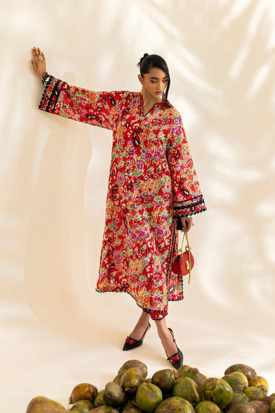 Zaha | Pop RTW | TIERRA-Brand:Zaha-Type:Ladies Clothes-Red-Lawn-House of Maryam- Buy in UK, USA