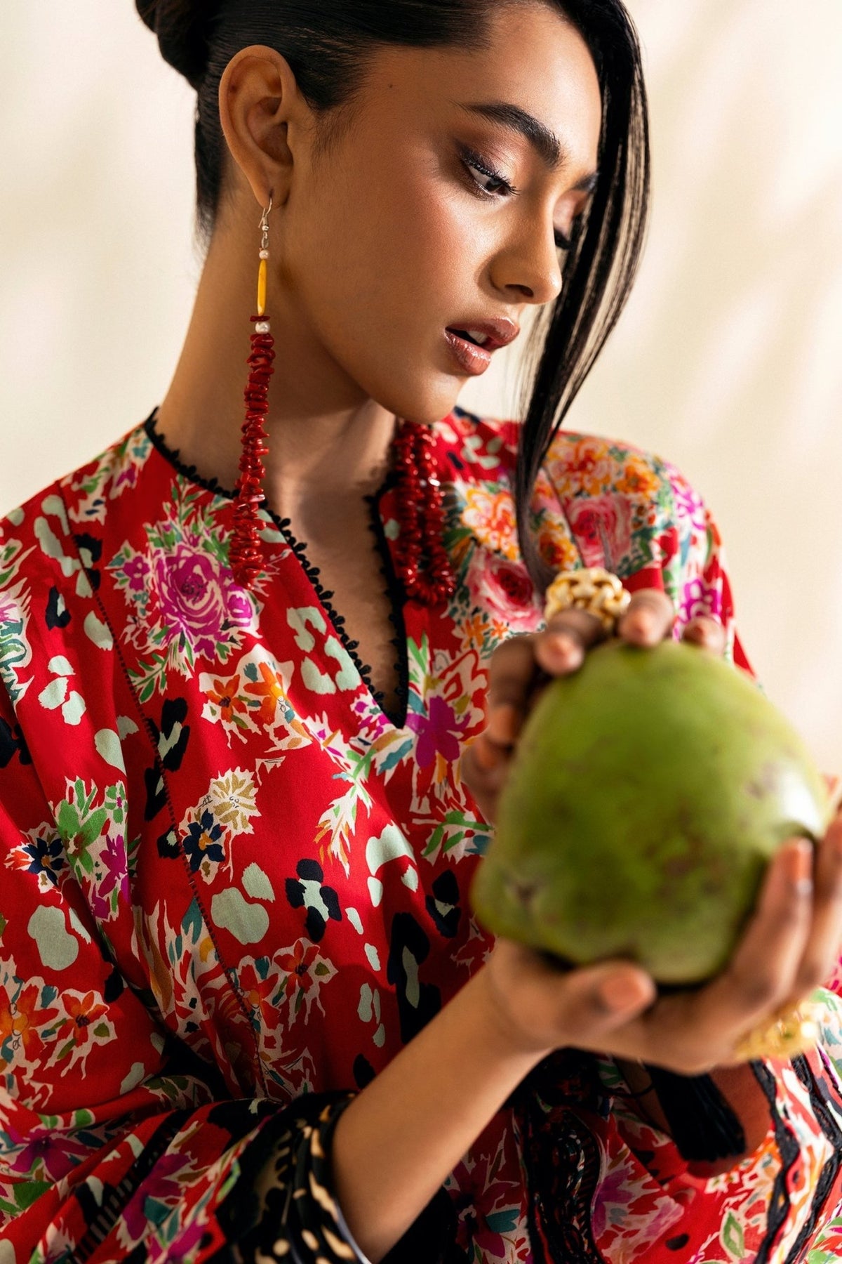 Zaha | Pop RTW | TIERRA-Brand:Zaha-Type:Ladies Clothes-Red-Lawn-House of Maryam- Buy in UK, USA