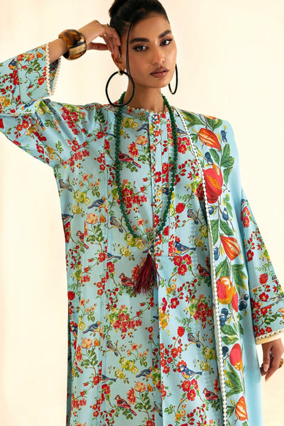 Zaha | Pop RTW | VAYDA-Brand:Zaha-Type:Ladies Clothes-Light Blue-Lawn-House of Maryam- Buy in UK, USA