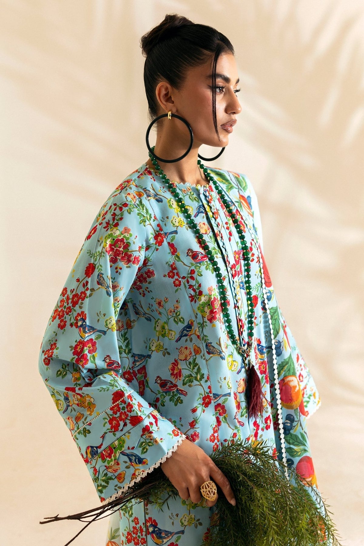 Zaha | Pop RTW | VAYDA-Brand:Zaha-Type:Ladies Clothes-Light Blue-Lawn-House of Maryam- Buy in UK, USA