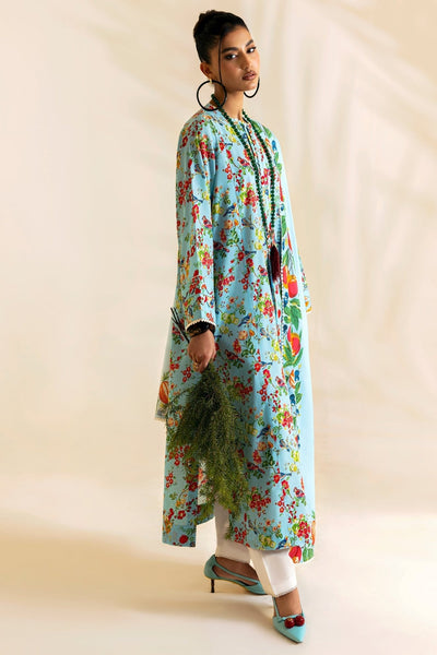 Zaha | Pop RTW | VAYDA-Brand:Zaha-Type:Ladies Clothes-Light Blue-Lawn-House of Maryam- Buy in UK, USA