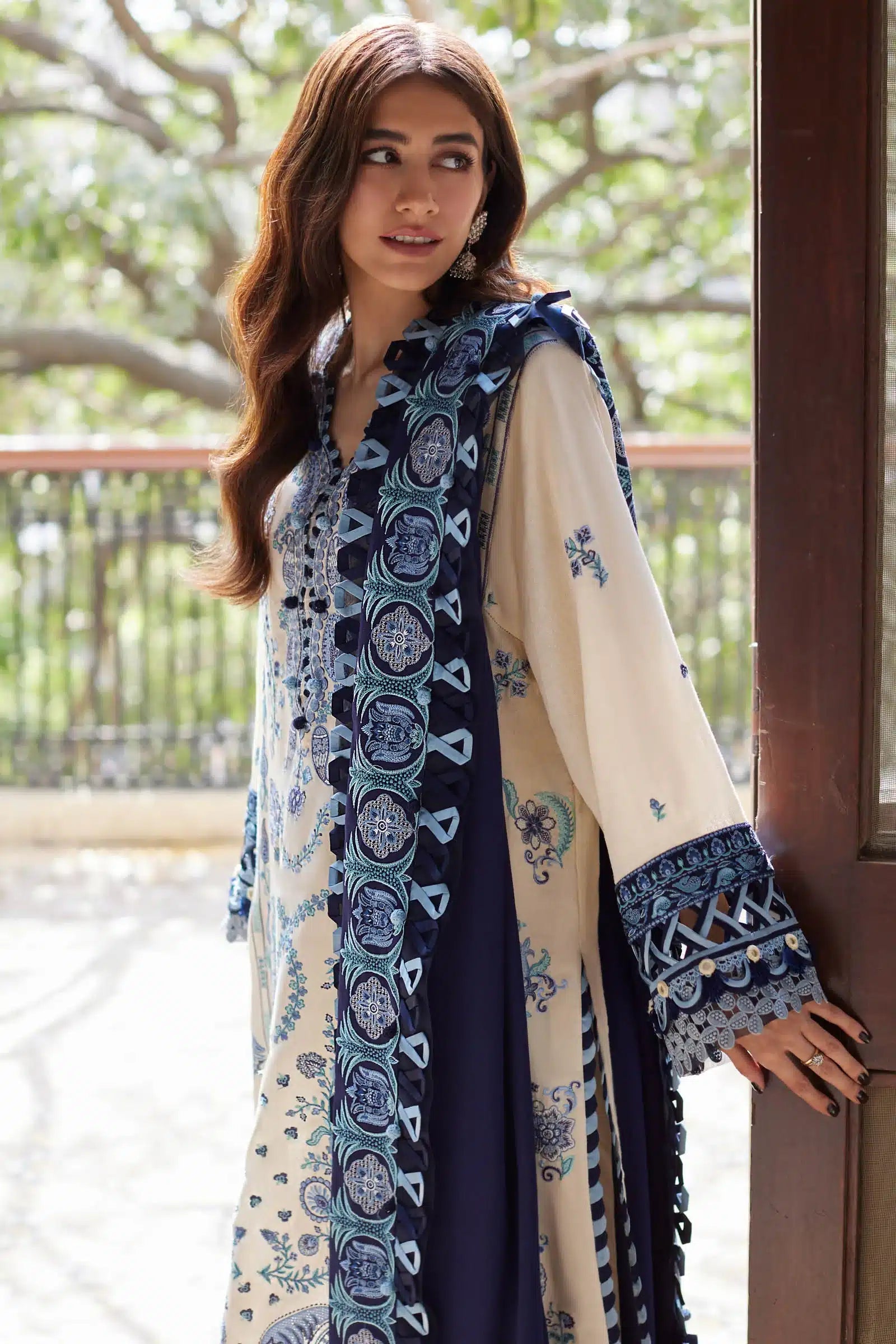 Zaha | Winter 23 | LINA (ZW23-07) by Designer Zaha - House of Maryam - Pakistani Designer Ethnic Wear in {{ shop.shopifyCountryName }}