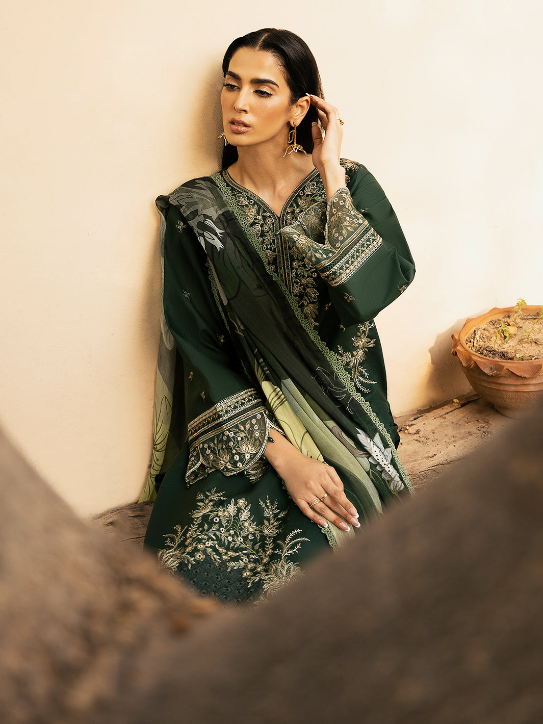 Izel | Dastak Luxury Lawn | ZAIB -  Izel Ladies Clothes - Original Designer Dress - House of Maryam