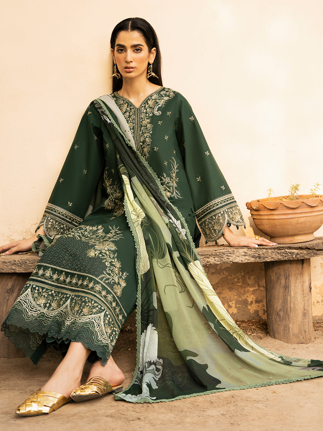 Izel | Dastak Luxury Lawn | ZAIB -  Izel Ladies Clothes - Original Designer Dress - House of Maryam