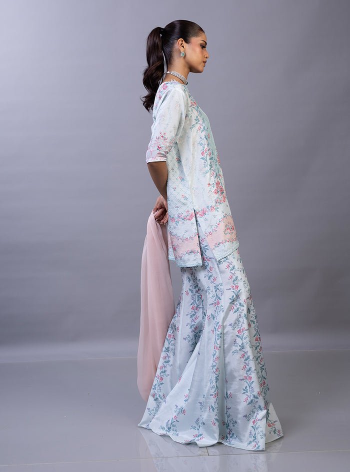 Zainab Chottani | Eid Edit 26 | Cherie-Brand:Zainab Chottani-Type:Ladies Clothes-Raw Silk-Pale Sky Blue-House of Maryam- Buy in UK, USA