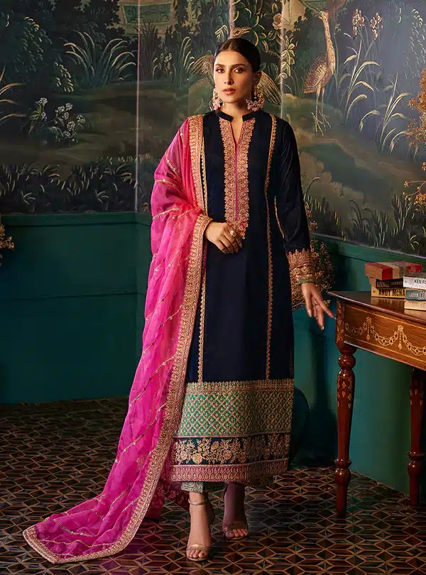Zainab Chottani | Luxury Velvet Collection 23 | Amira -  Zainab Chottani Formal - Original Designer Dress - House of Maryam