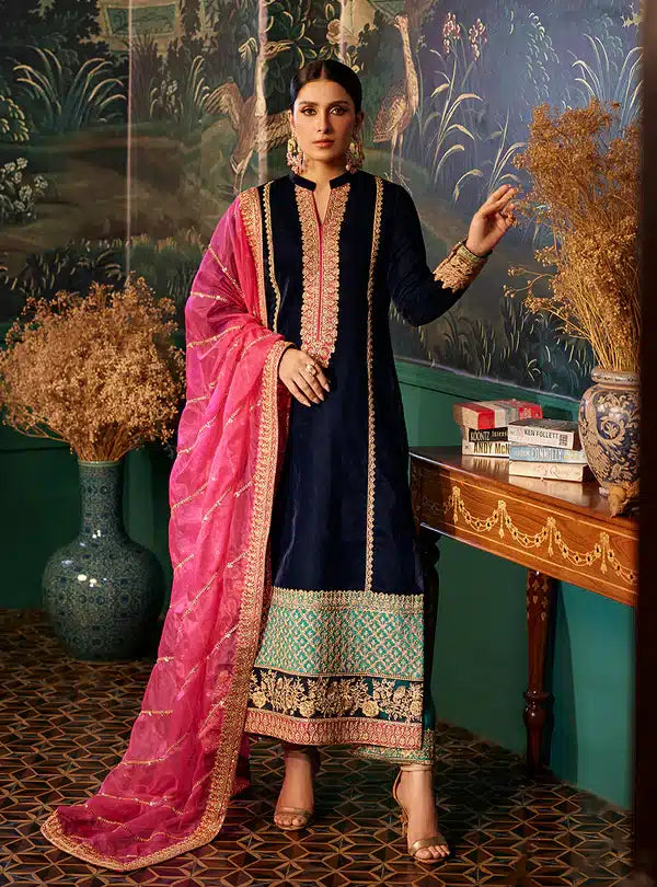 Zainab Chottani | Luxury Velvet Collection 23 | Amira by Designer Zainab Chottani - House of Maryam - Pakistani Designer Ethnic Wear in {{ shop.shopifyCountryName }}