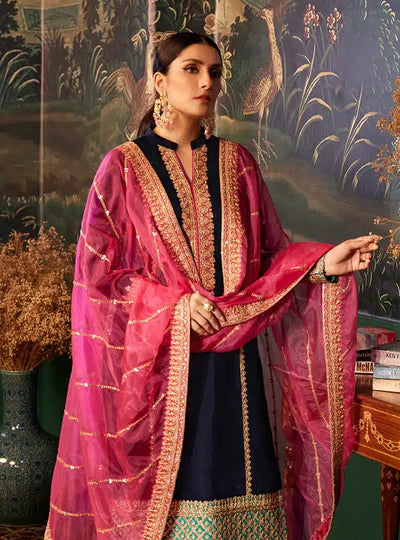 Zainab Chottani | Luxury Velvet Collection 23 | Amira -  Zainab Chottani Formal - Original Designer Dress - House of Maryam