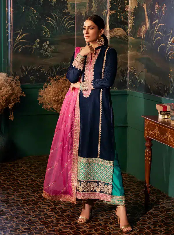Zainab Chottani | Luxury Velvet Collection 23 | Amira -  Zainab Chottani Formal - Original Designer Dress - House of Maryam