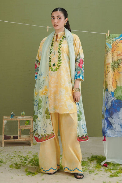 Zara Shahjahan | Coco Prints 26 | Ayla-8A-Brand:Zara Shahjahan-Type:Ladies Clothes-Dust Yellow-Lawn-House of Maryam- Buy in UK, USA