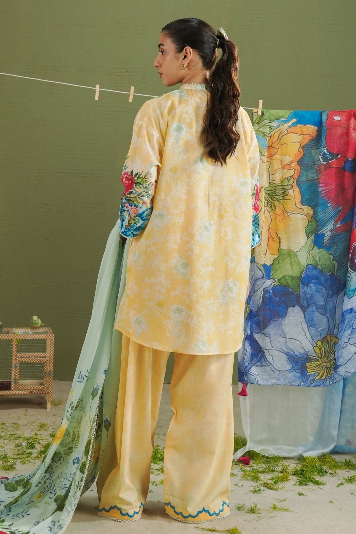 Zara Shahjahan | Coco Prints 26 | Ayla-8A-Brand:Zara Shahjahan-Type:Ladies Clothes-Dust Yellow-Lawn-House of Maryam- Buy in UK, USA