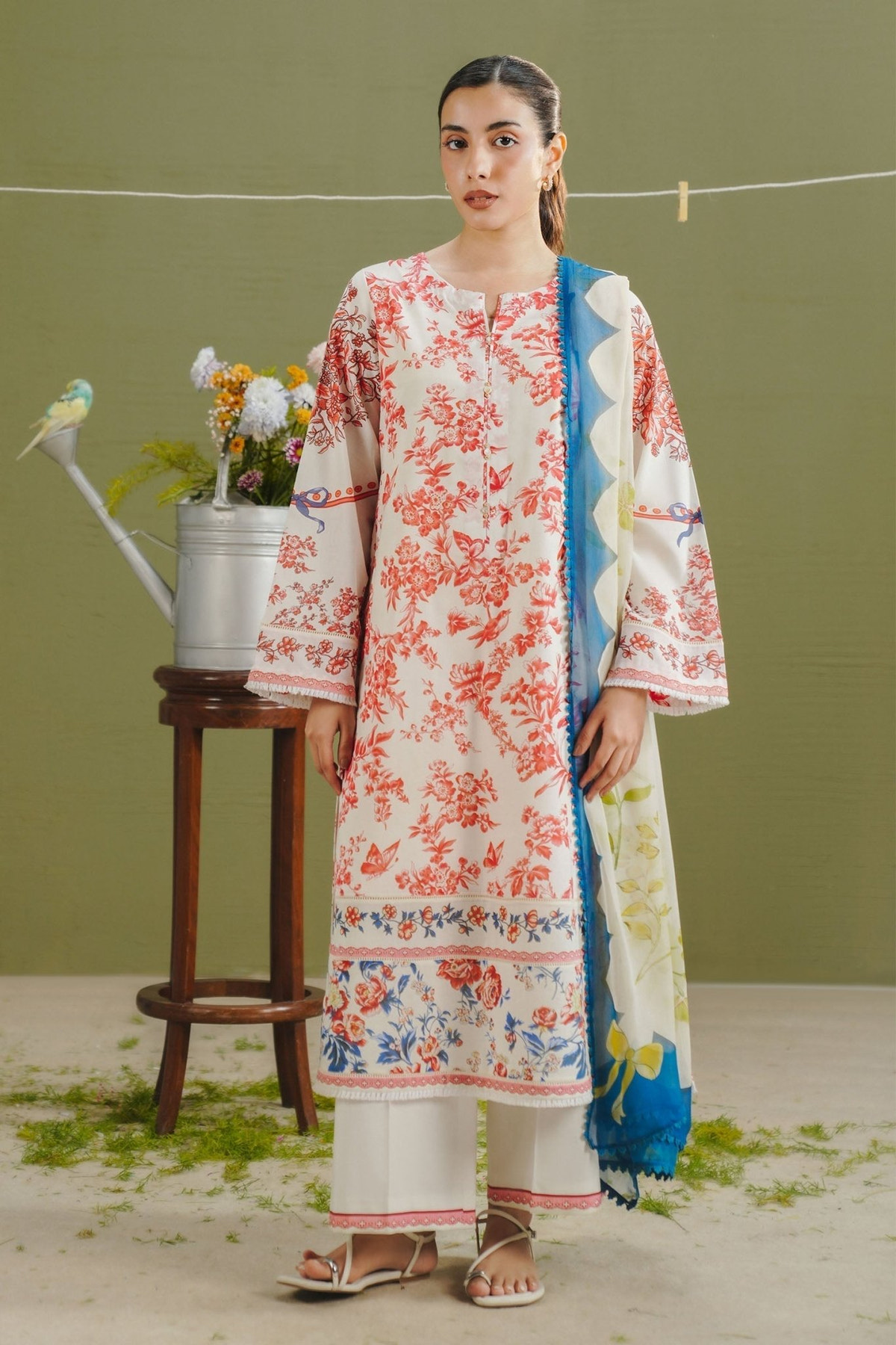 Zara Shahjahan | Coco Prints 26 | Elvo-4A-Brand:Zara Shahjahan-Type:Ladies Clothes-Pearl White-Lawn-House of Maryam- Buy in UK, USA