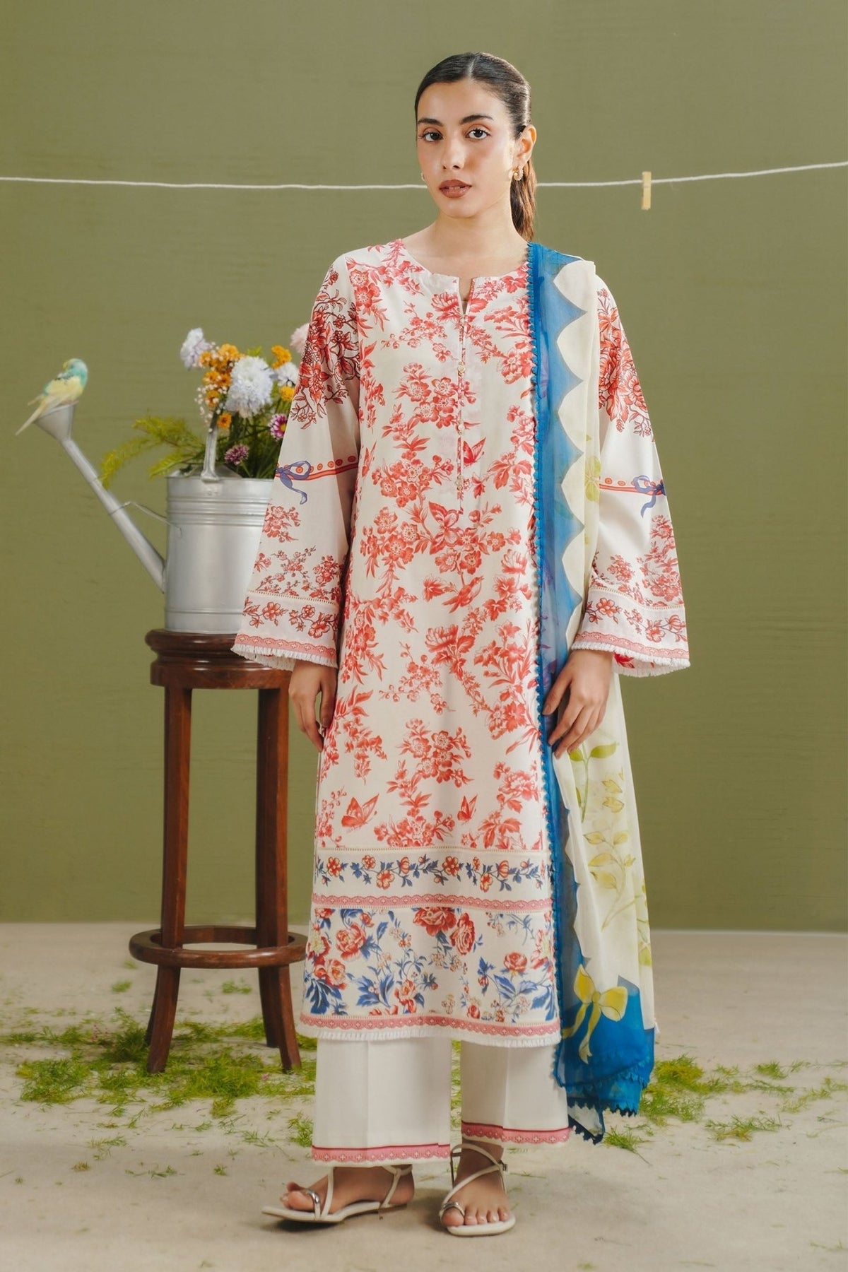 Zara Shahjahan | Coco Prints 26 | Elvo-4A-Brand:Zara Shahjahan-Type:Ladies Clothes-Pearl White-Lawn-House of Maryam- Buy in UK, USA