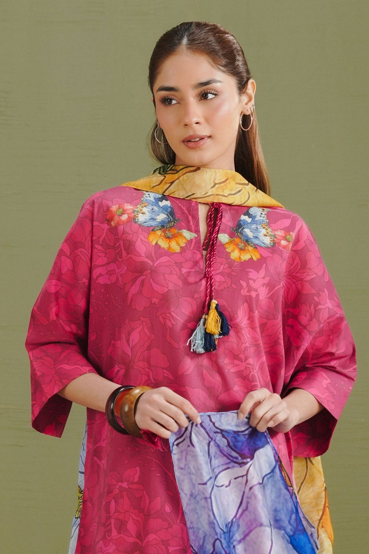 Zara Shahjahan | Coco Prints 26 | Gece-5A-Brand:Zara Shahjahan-Type:Ladies Clothes-Cherry Red-Lawn-House of Maryam- Buy in UK, USA