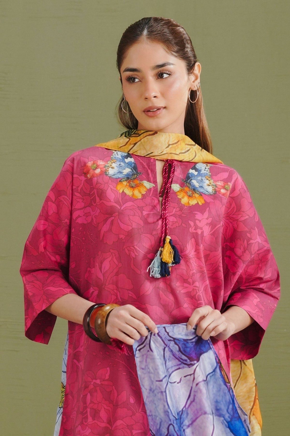 Zara Shahjahan | Coco Prints 26 | Gece-5A-Brand:Zara Shahjahan-Type:Ladies Clothes-Cherry Red-Lawn-House of Maryam- Buy in UK, USA