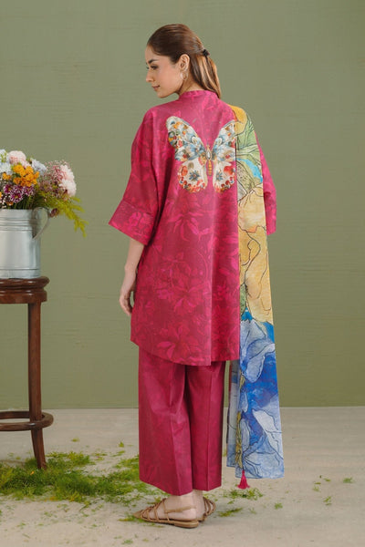 Zara Shahjahan | Coco Prints 26 | Gece-5A-Brand:Zara Shahjahan-Type:Ladies Clothes-Cherry Red-Lawn-House of Maryam- Buy in UK, USA