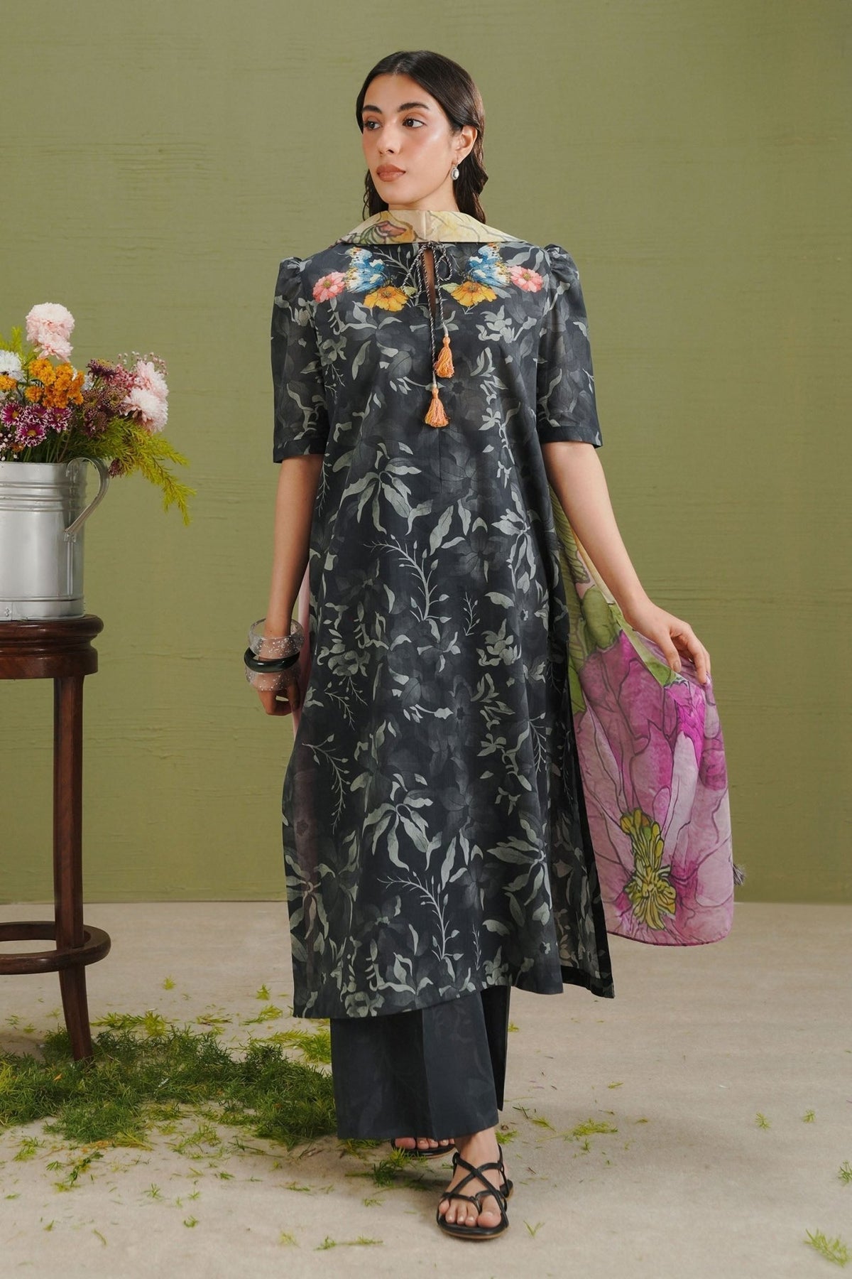 Zara Shahjahan | Coco Prints 26 | Gece-5B-Brand:Zara Shahjahan-Type:Ladies Clothes-Black-Lawn-House of Maryam- Buy in UK, USA