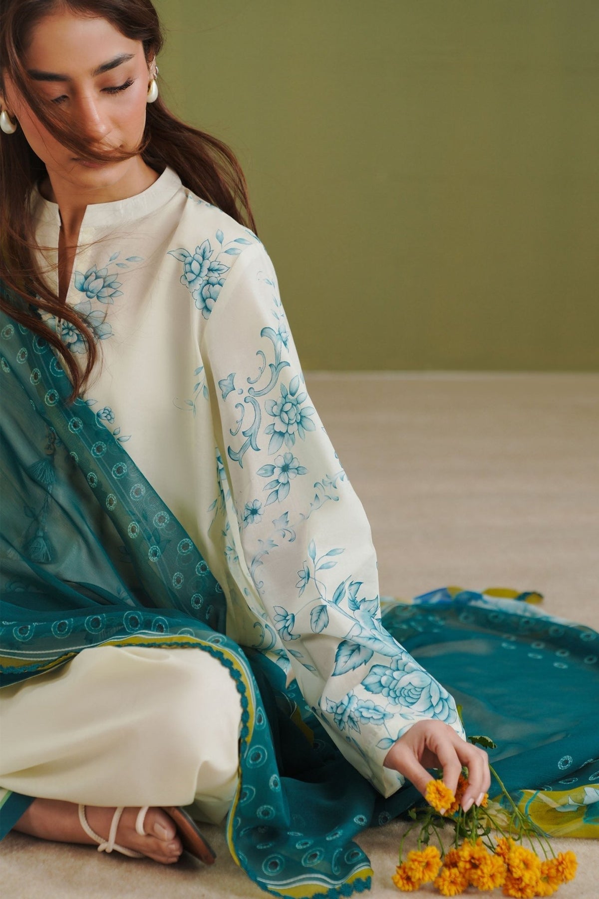 Zara Shahjahan | Coco Prints 26 | Riya-2A-Brand:Zara Shahjahan-Type:Ladies Clothes-Off White-Lawn-House of Maryam- Buy in UK, USA