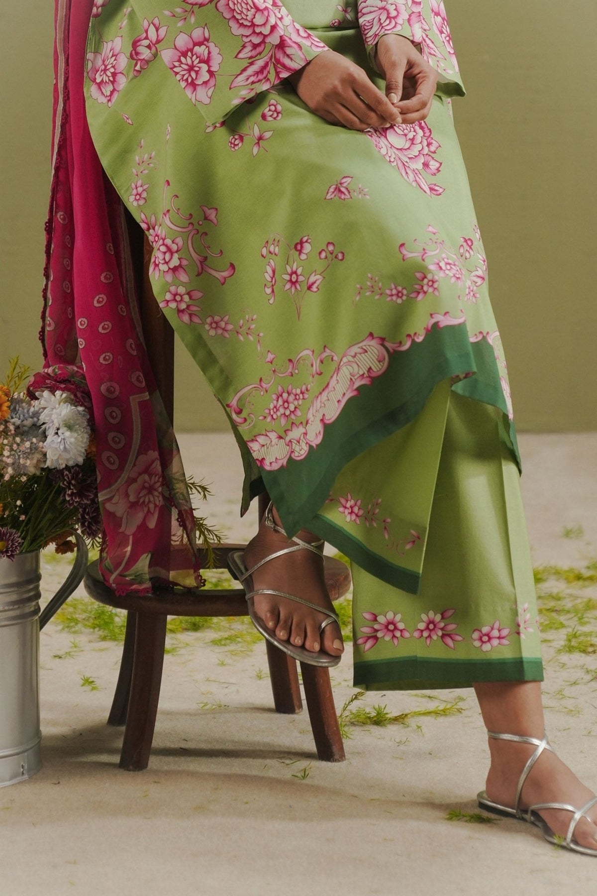 Zara Shahjahan | Coco Prints 26 | Riya-2B-Brand:Zara Shahjahan-Type:Ladies Clothes-Matcha Base-Lawn-House of Maryam- Buy in UK, USA