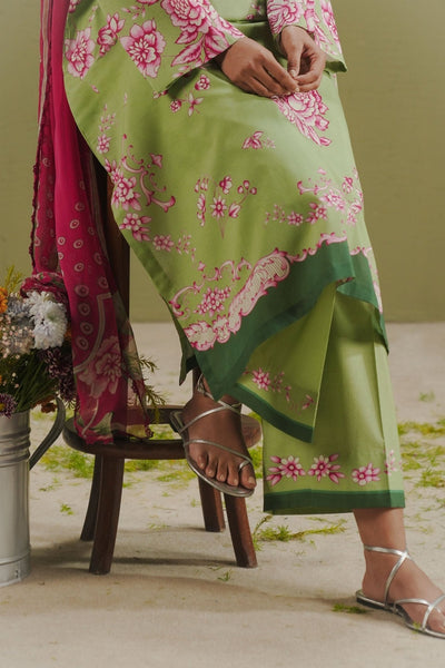 Zara Shahjahan | Coco Prints 26 | Riya-2B-Brand:Zara Shahjahan-Type:Ladies Clothes-Matcha Base-Lawn-House of Maryam- Buy in UK, USA