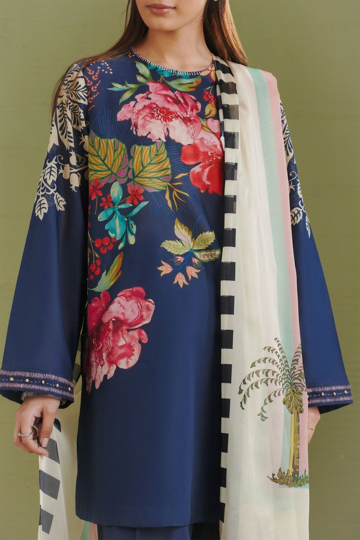 Zara Shahjahan | Coco Prints 26 | Vera-3B-Brand:Zara Shahjahan-Type:Ladies Clothes-Midnight Blue-Lawn-House of Maryam- Buy in UK, USA