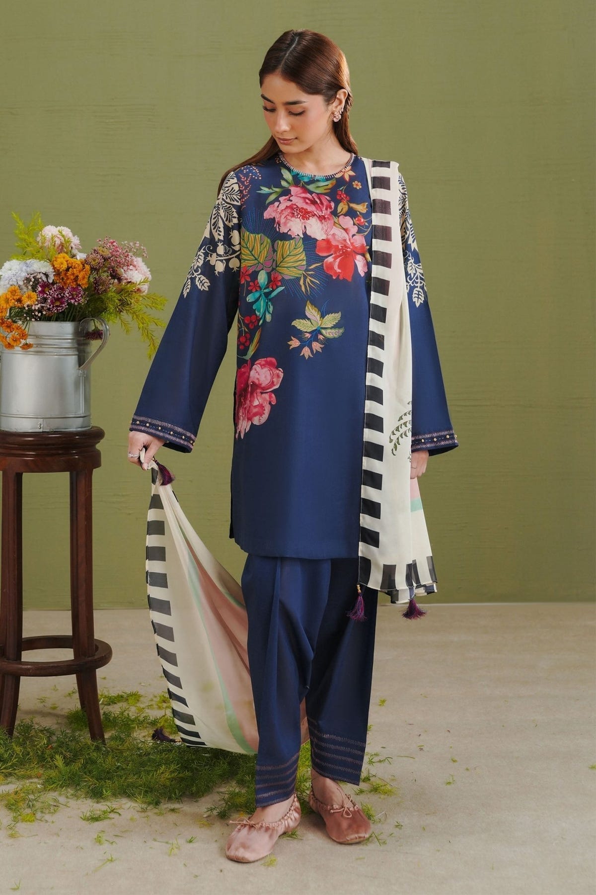 Zara Shahjahan | Coco Prints 26 | Vera-3B-Brand:Zara Shahjahan-Type:Ladies Clothes-Midnight Blue-Lawn-House of Maryam- Buy in UK, USA