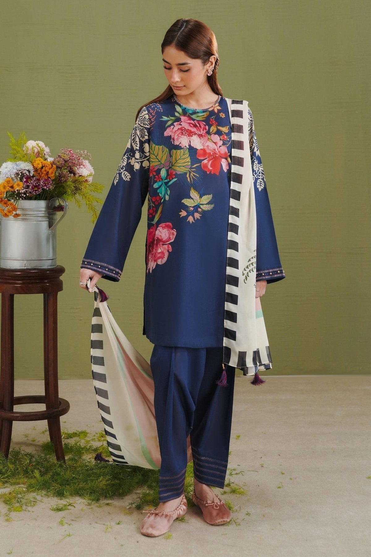 Zara Shahjahan | Coco Prints 26 | Vera-3B-Brand:Zara Shahjahan-Type:Ladies Clothes-Midnight Blue-Lawn-House of Maryam- Buy in UK, USA