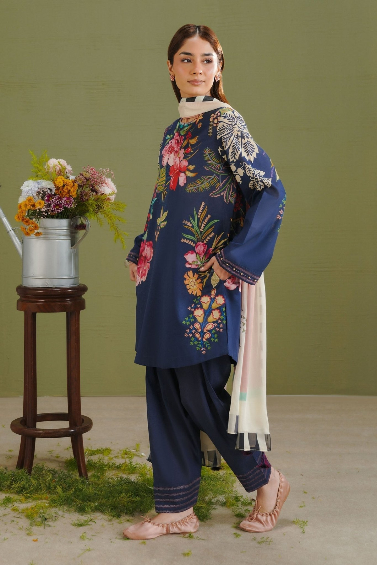 Zara Shahjahan | Coco Prints 26 | Vera-3B-Brand:Zara Shahjahan-Type:Ladies Clothes-Midnight Blue-Lawn-House of Maryam- Buy in UK, USA