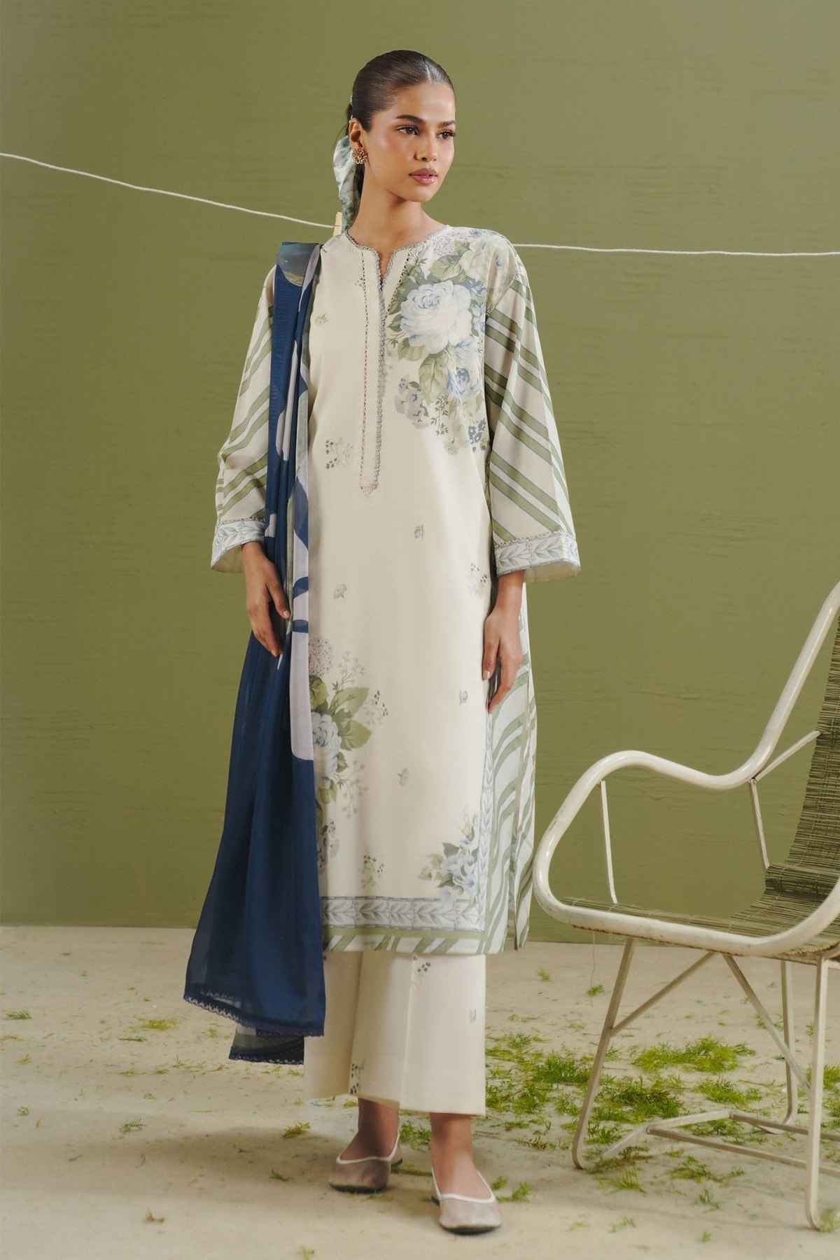 Zara Shahjahan | Coco Prints 26 | Zeya-1B-Brand:Zara Shahjahan-Type:Ladies Clothes-Off White-Lawn-House of Maryam- Buy in UK, USA