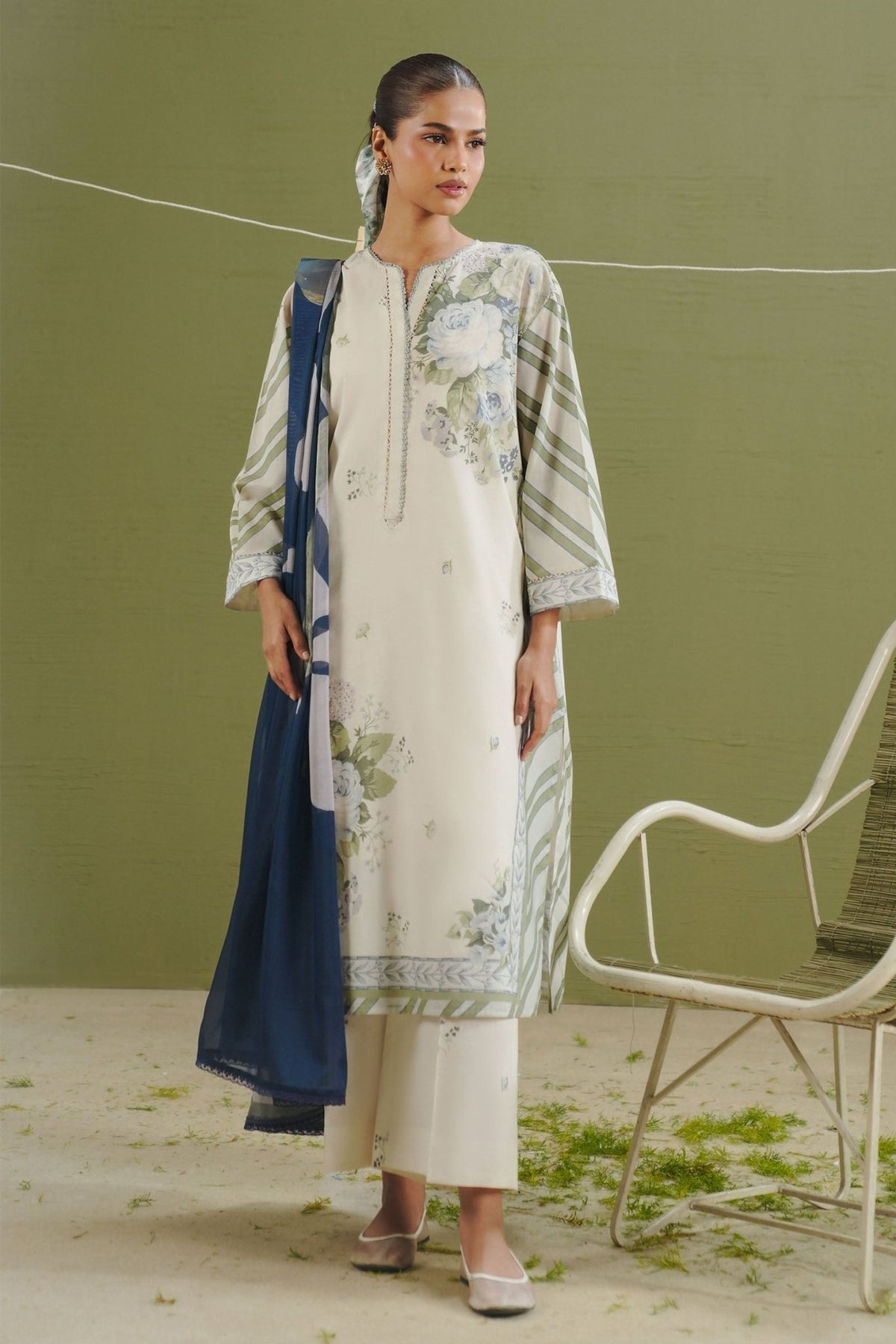 Zara Shahjahan | Coco Prints 26 | Zeya-1B-Brand:Zara Shahjahan-Type:Ladies Clothes-Off White-Lawn-House of Maryam- Buy in UK, USA