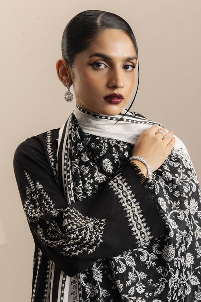 Zara Shahjahan | Eid Festive 26 | Nafasat-Brand:Zara Shahjahan-Type:Ladies Clothes-Black-Silk Karandi-House of Maryam- Buy in UK, USA