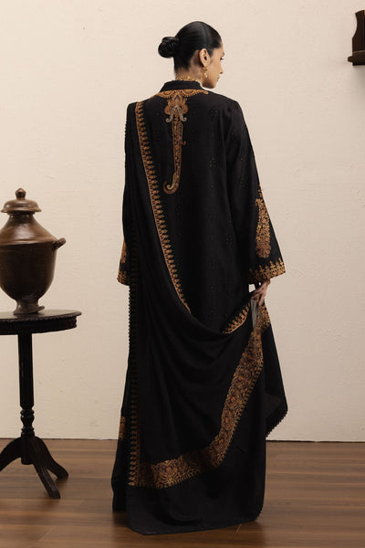 Zara Shahjahan | Eid Festive 26 | Raat Rang-Brand:Zara Shahjahan-Type:Ladies Clothes-Black-Raw Silk-House of Maryam- Buy in UK, USA
